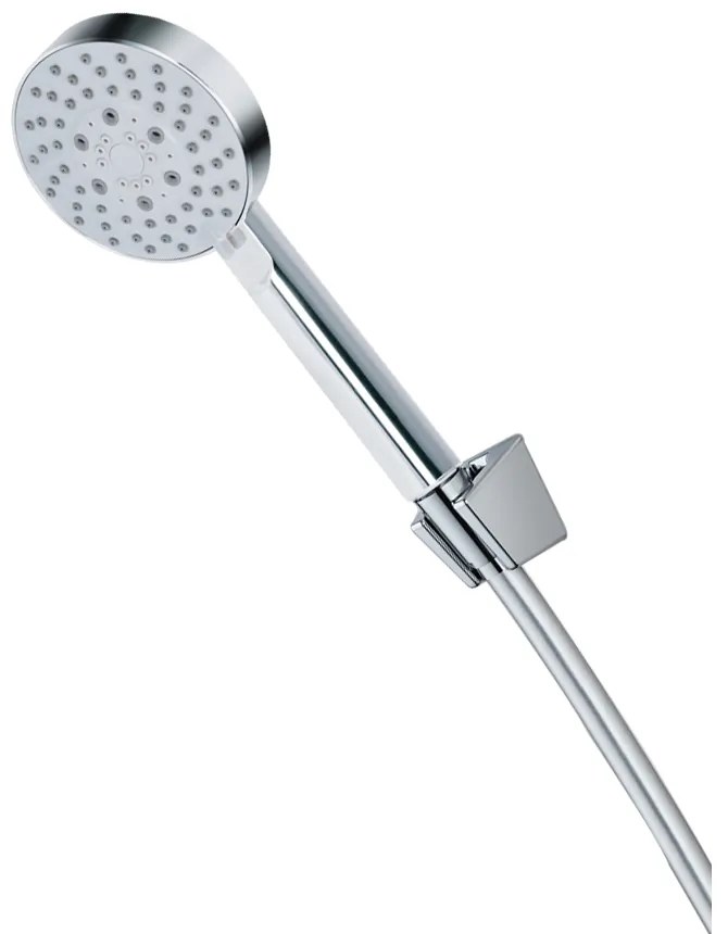 Mereo Mereo, Vaňový set: päťpolohová sprcha, šedostrieborná hadica, držiak sprchy, MER-CB469G