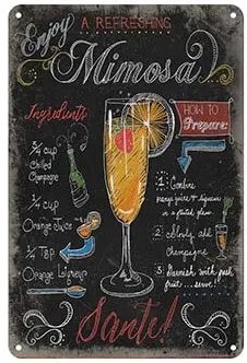 Ceduľa Cocktail Mimosa