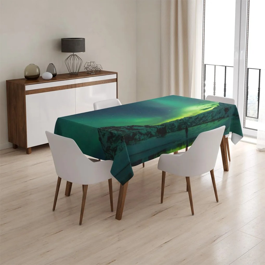 Sablio Obrus Zelená žiara - 90x90 cm