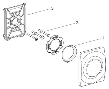 GROHE 37018SH0 - Ovládacie tlačidlo SURF 116 × 144 mm biela