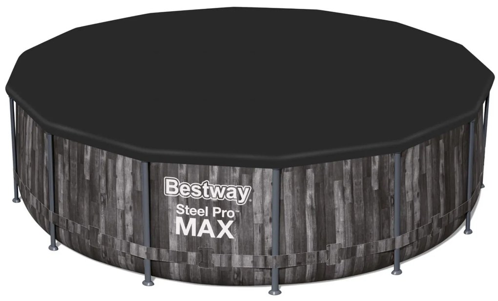 Bestway Rámový bazén STEEL PRO MAX BESTWAY 427''x107''- šedý