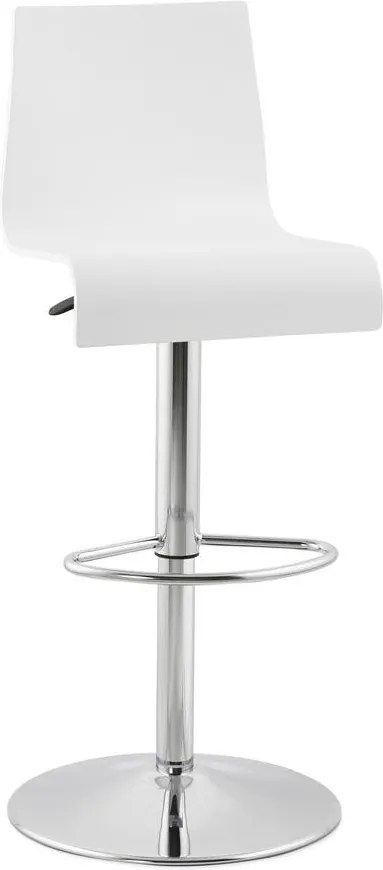 Moderná barová stolička Cameron biela