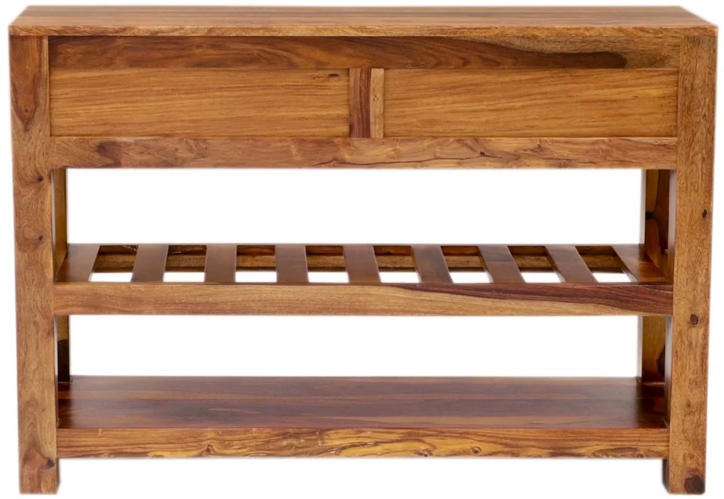 furniture-nabytek.cz - Konzolový stolek se šuplíky z dřeva palisandr 110x35x76