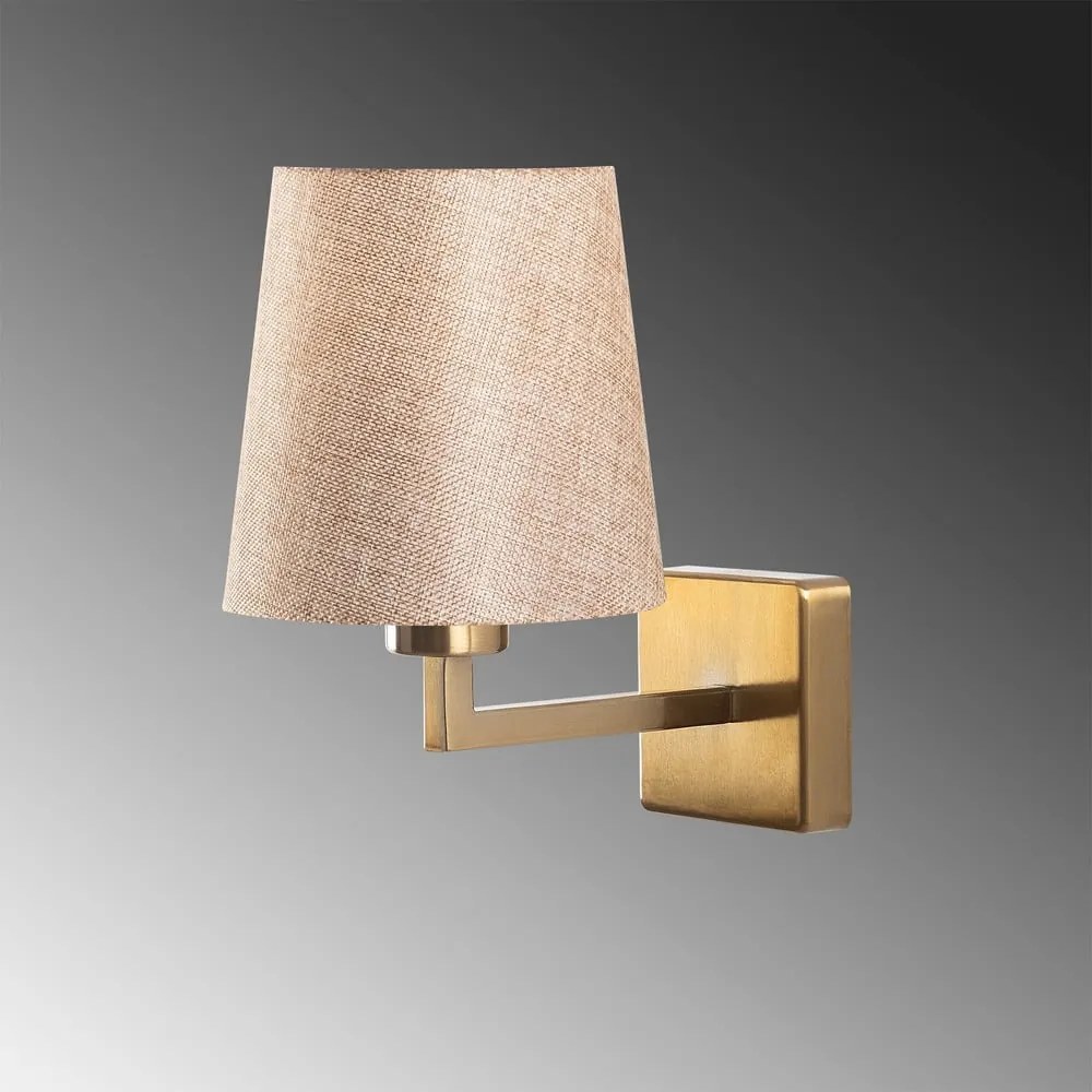 Nástenné svietidlo v béžovo-zlatej farbe ø 18 cm Profil – Opviq lights