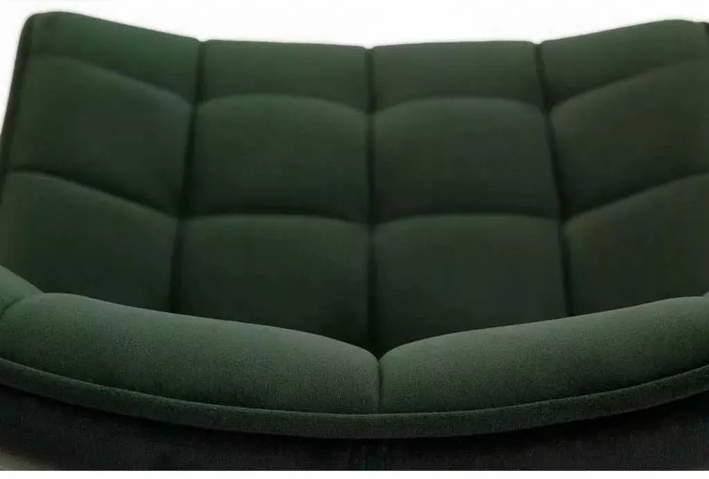 LuxuryForm DESIGN Stolička ORLEN VELUR - fľaškovozelená