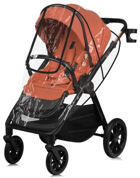 Lionelo - Kombinovaný kočík 3v1 LAYLA Hnedo-rezavá