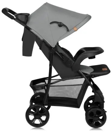 Lionelo - Športový kočík EMMA PLUS šedá/čierna