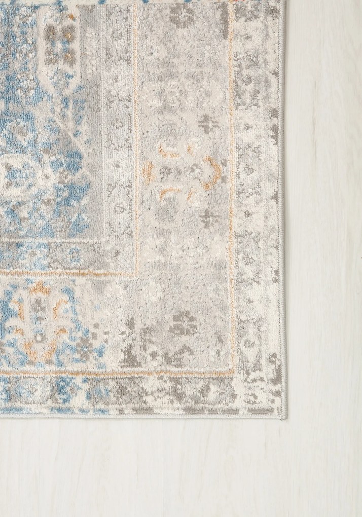 TA Koberec G549E BIELA/D_MODRÁ IDAHO HIL Rozmer: 300x400 cm