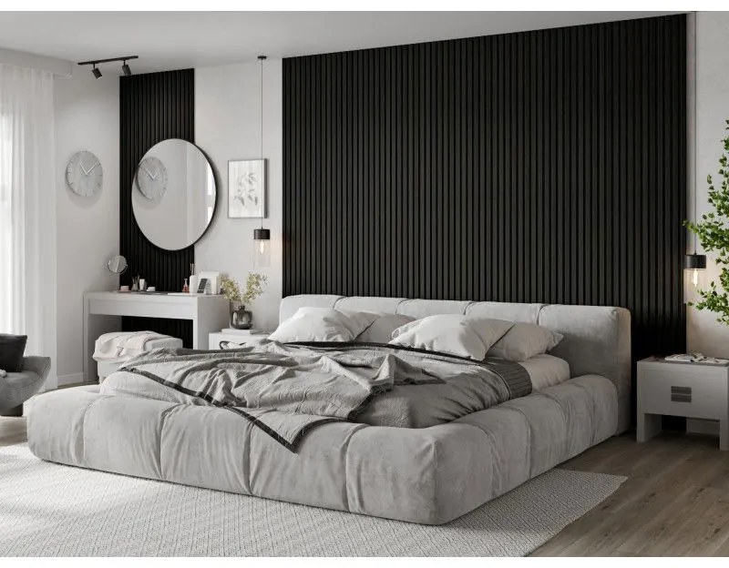 Mexen Lam-B, akustické stenové lamely 275 × 30 cm, HDF doska 4 mm, technická dyha, dub čierny striebristý, S100-275307-3015-025