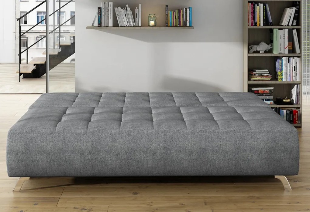 Rozkladacia pohovka Oslo, svetlo šedá látka