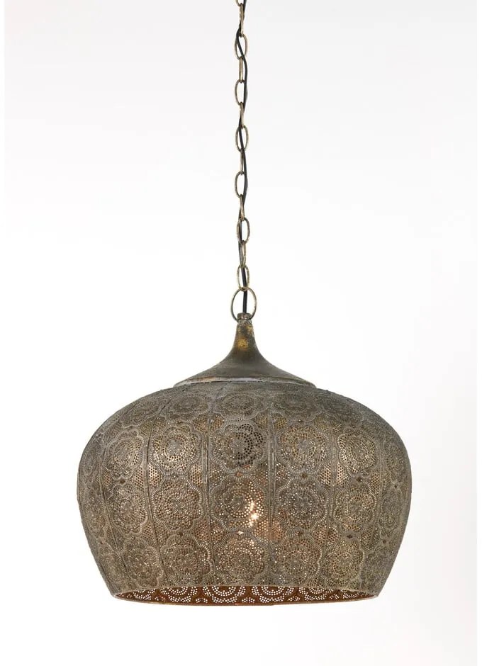 Stropné svietidlo v medenej farbe ø 43,5 cm Emine - Light &amp; Living