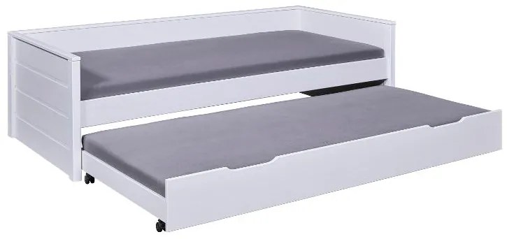 Inter Link Detská výsuvná posteľ Dream the Future, 90 x 200 cm (biela) (100394227)