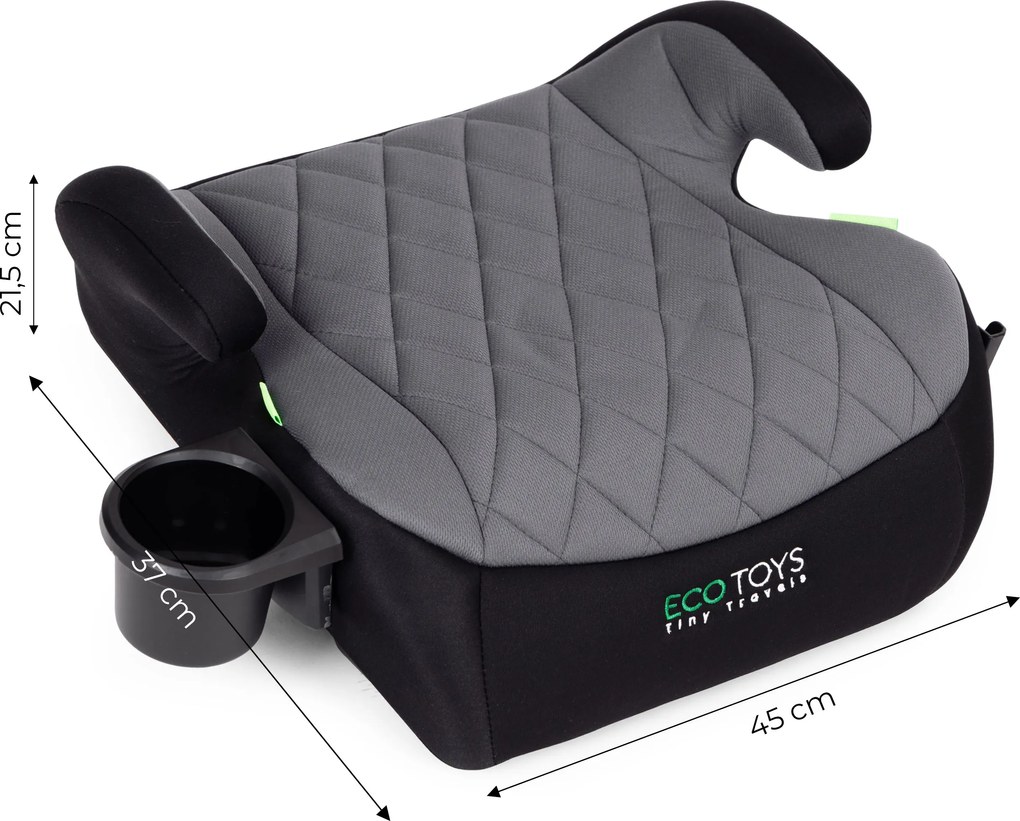 Detský podsedák i-Size ECOTOYS 125–150 cm, odnímateľný poťah, držiak na nápoj