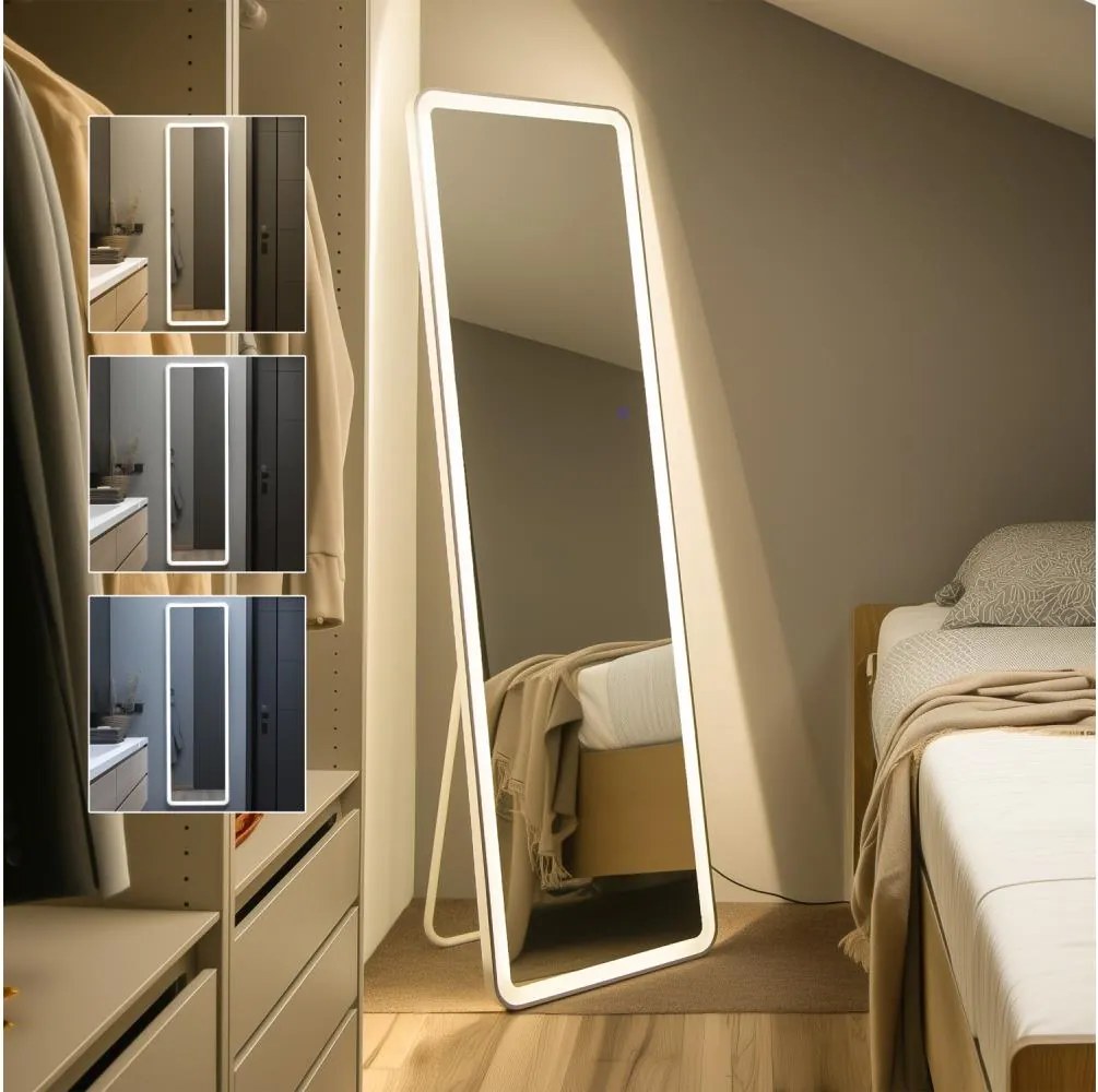 BRILAGI - Stojacie zrkadlo ELEGANZA LED/42W/230V 160x50 cm IP44 CRI 90 stmievateľné + CCT