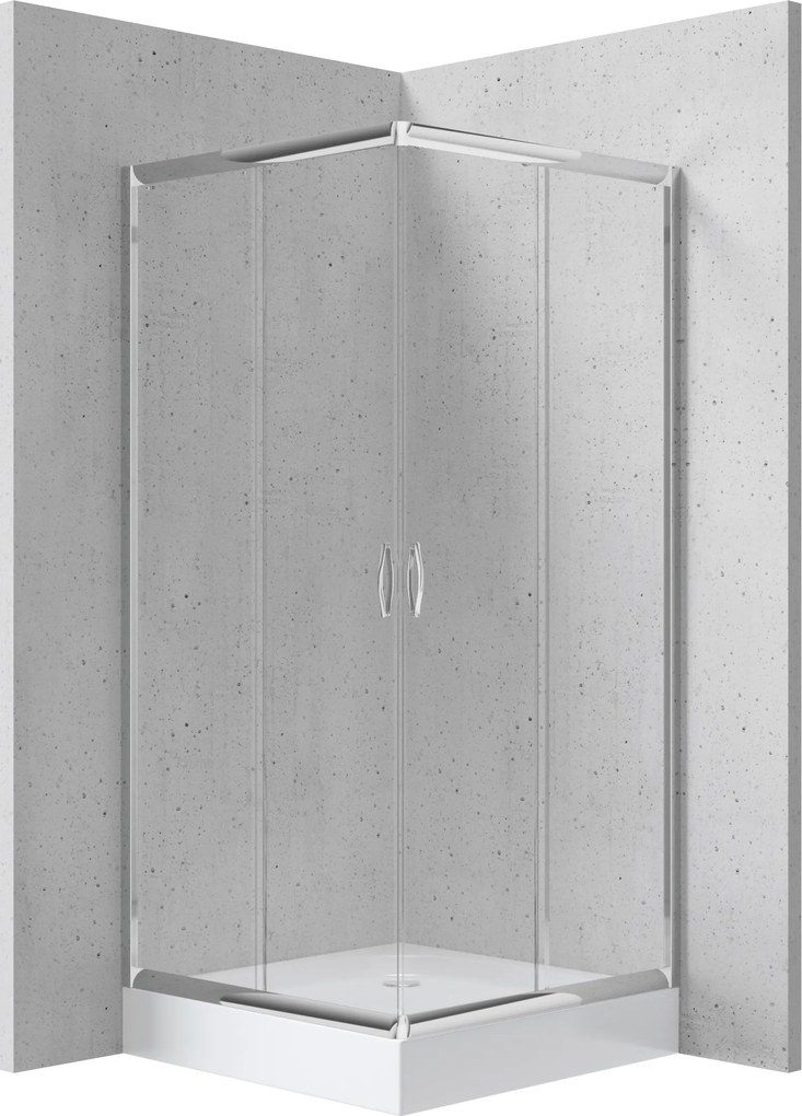 Deante Štvorcový sprchovací kút Funkia 90x90 cm - KYC 041K - bez vaničky