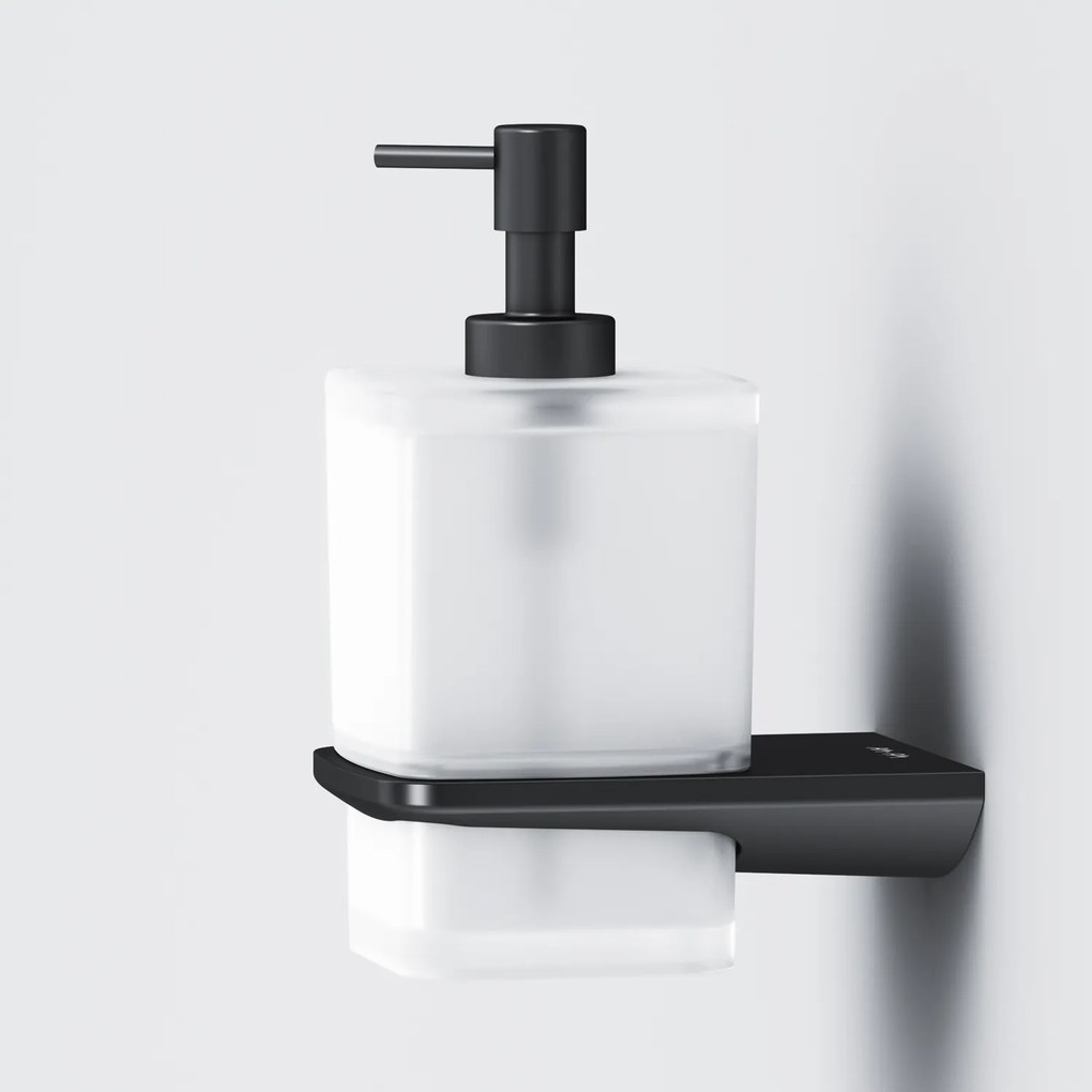 Dávkovač mydla AM.PM Inspire 2.0 AIB36922 nástenný, sklo, čierny