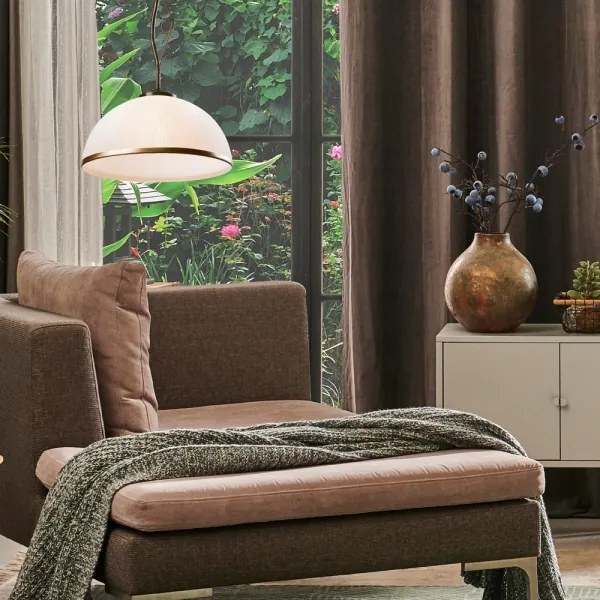 Brilagi - LED Luster na tyči ANTICO 1xE27/60W/230V bronz patina