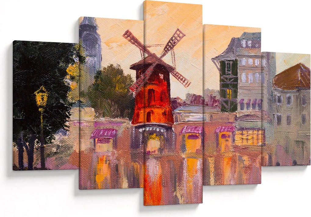 Obraz - Moulin rouge, Paríž, Francúzsko (150x105 cm)