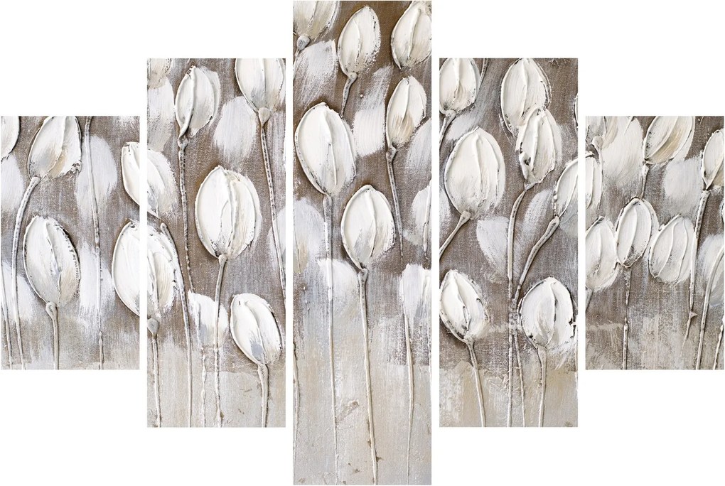 Obraz - Štruktúrované tulipány (150x105 cm)