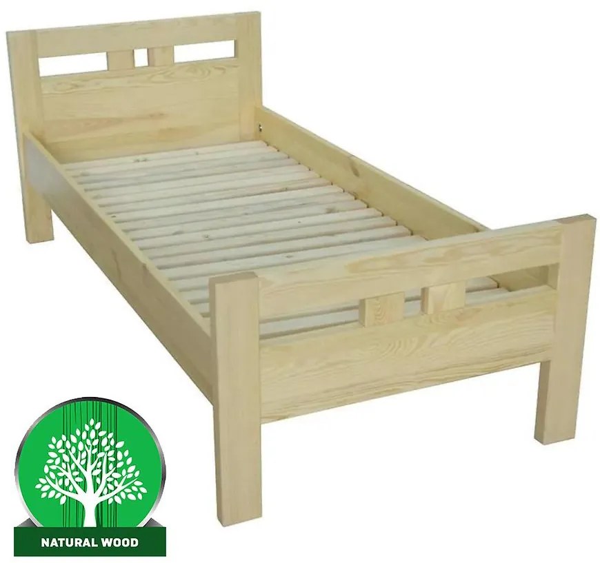 Posteľ Prezydent 90X200 D. prírodná borovica