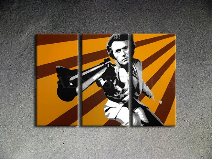 Ručne maľovaný POP Art obraz Clint Eastwood | rôzne rozmery