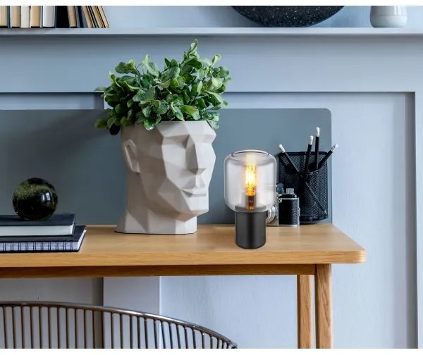 Globo 21004S - Stolná lampa NINJO 1xE27/40W/230V čierna