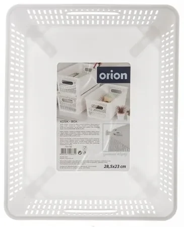 Košík ORION Nesta biely 28,5x23cm, M