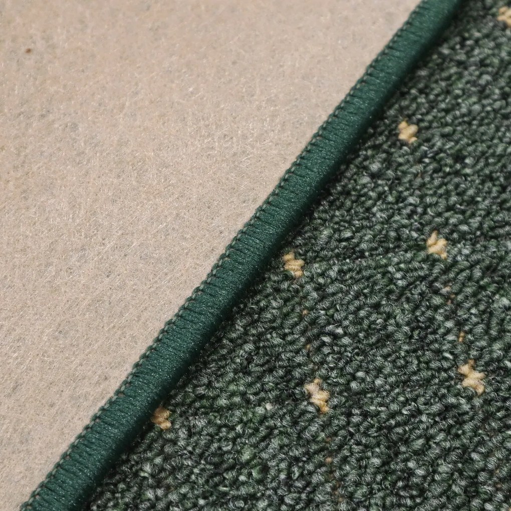 Condor Carpets, Kusový koberec Udinese zelený štvorec, 60x60, zelená, chodba / predsieň