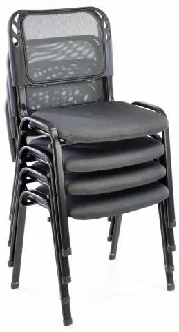 Stohovateľná kongresová stolička - sivá