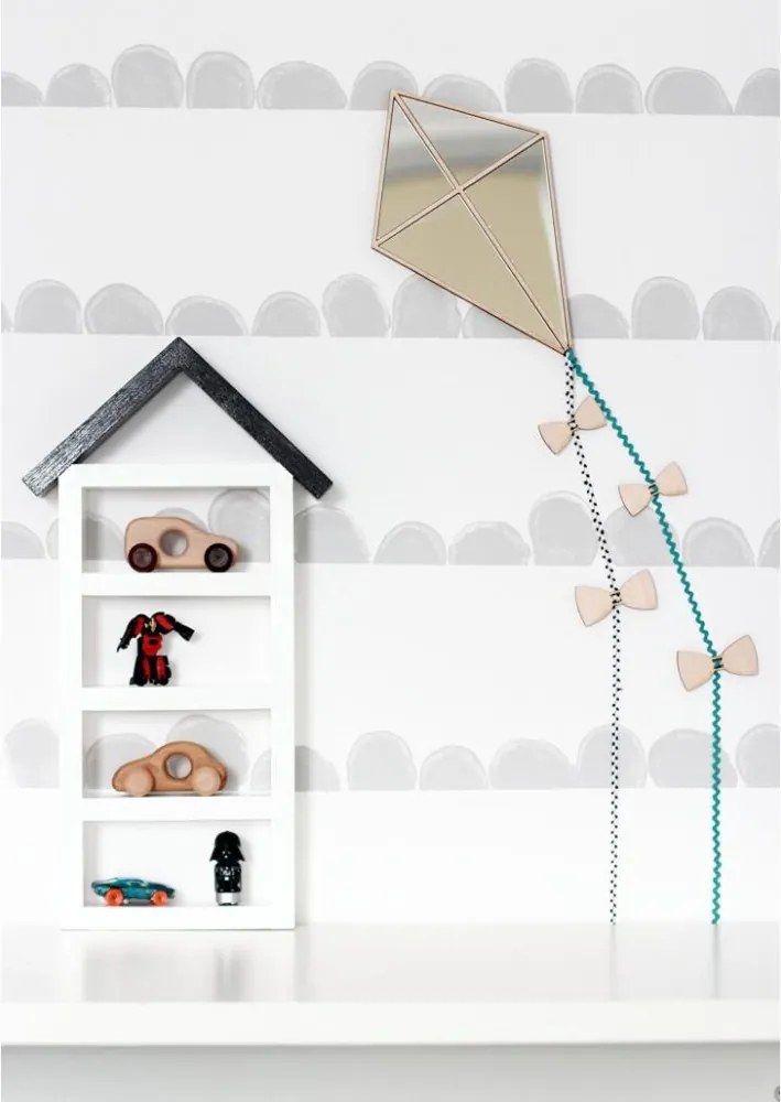 Zrkadlo Šarkan do detskej izby – akrylové zrkadlo z dreva 32x21 cm