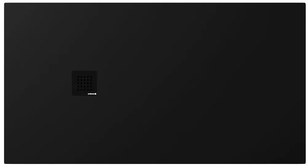 Polysan Polysan, TRENECA sprchová vanička z liateho mramoru s možnosťou úpravy rozmeru 150x80cm, čierna matná, 84305.21