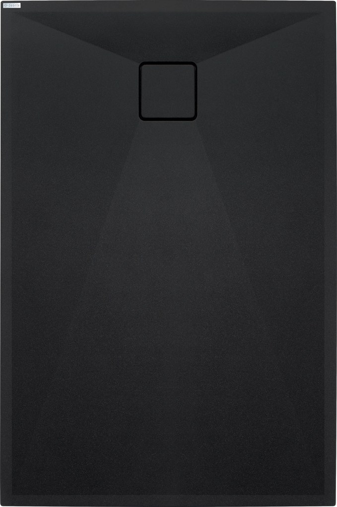 Deante Obdĺžniková sprchová vanička Correo 140x80 cm, granit, čierna - KQR N48B