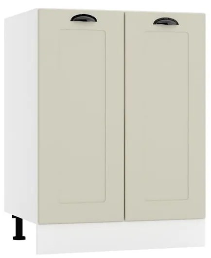 Kuchynská skrinka Adele D60 caffe mat/biela