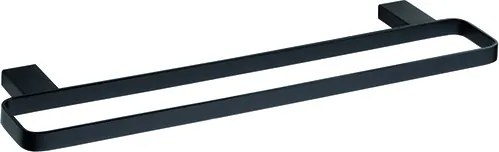 Bemeta Design NERO: Držiak uterákov, 410 mm, dvojitý - 135004080