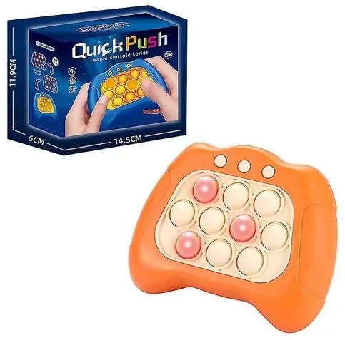 Elektronická senzorová hra pre deti - Quick Push - Oranžová