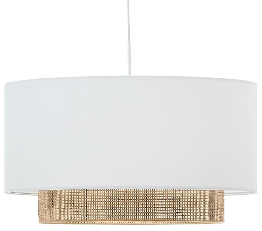 Biele/v prírodnej farbe látkové tienidlo ø 60 cm Erna – Kave Home