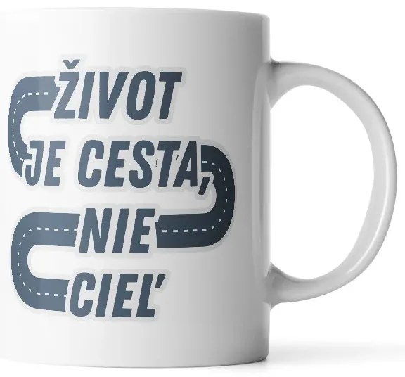 Sablio Hrnček Život je cesta, nie cieľ - 890 ml - XXL