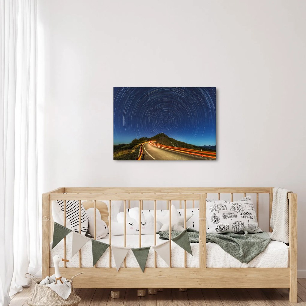 Obraz rotujúcich hviezd (70x50 cm)
