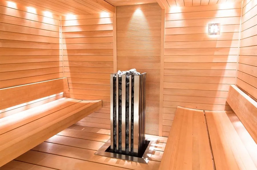 Saunová pec Monolith 6,9 kW - brúsená nehrdzavejúca oceľ, Výkon 5,7 kW