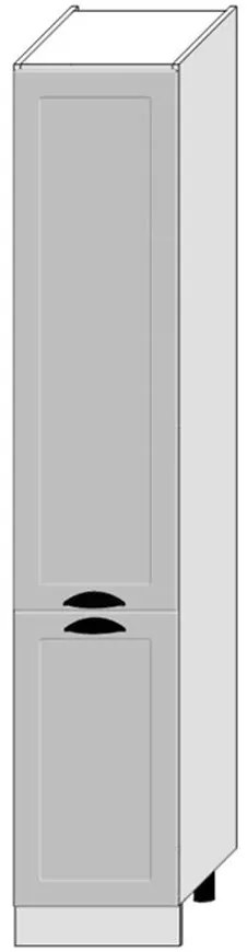 Kuchynská skrinka Adele D40sł 2133 Pl 2fr Šedá Mat/Biely