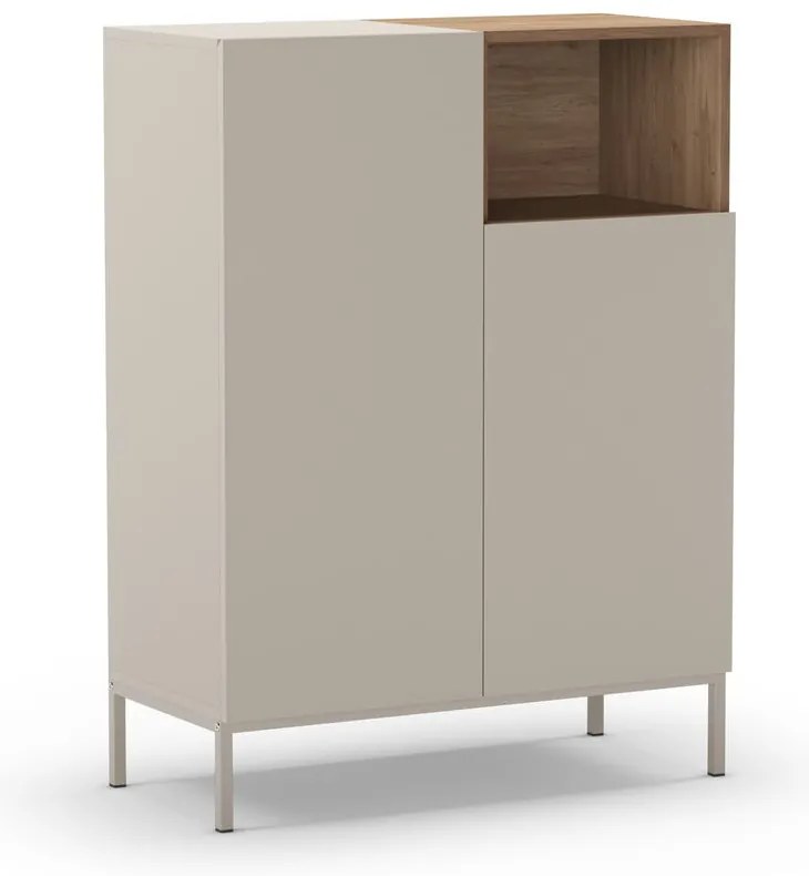 Krémová skrinka 90x120 cm Cailin – Marckeric