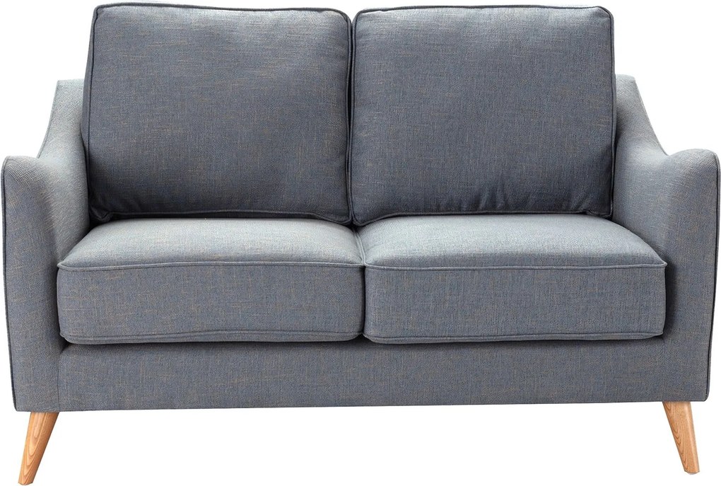 Pohovka Venuste denim blue/brown pre 2 osoby