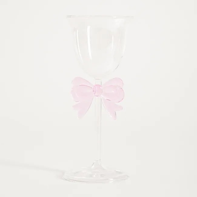 Pohár na stopke BOWY s mašľou 762376 200 ml