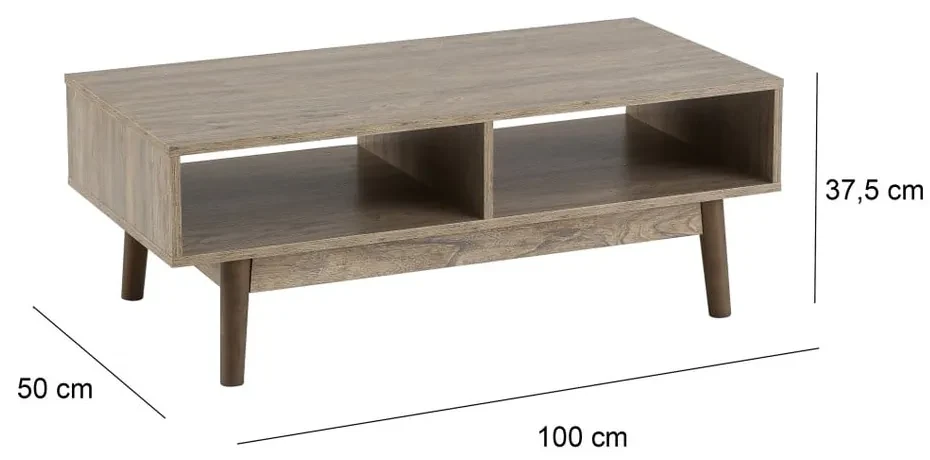 Konferenčný stolík v prírodnej farbe 50x100 cm Urban - Casa Selección