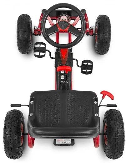 Šlapacia motokára Thor červená