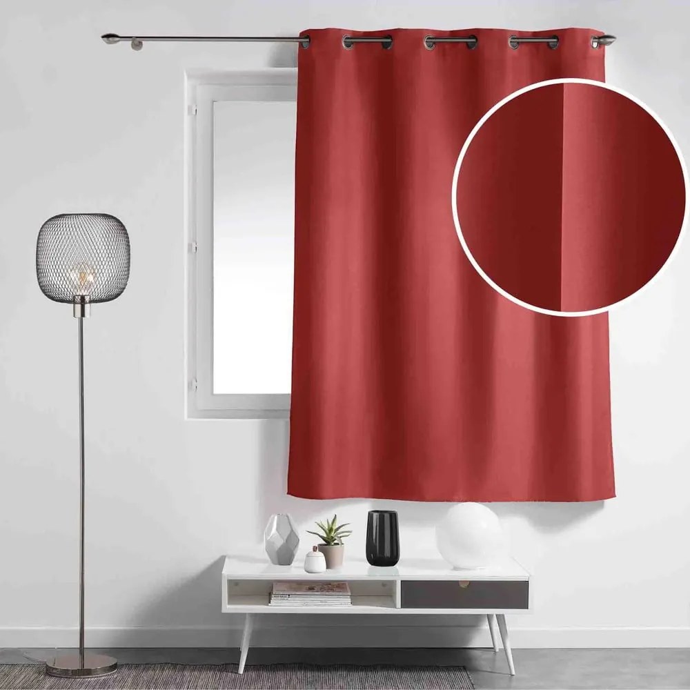 Červený záves 140x180 cm Essentiel – douceur d'intérieur