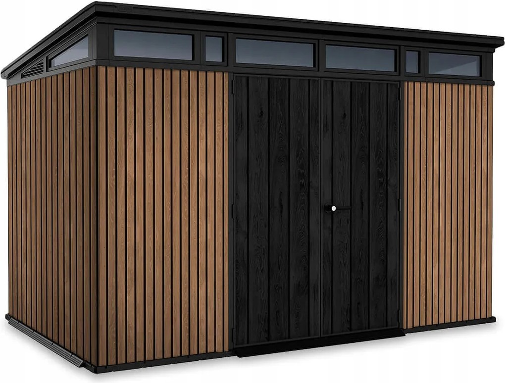 Záhradný domček na náradie Penthouse 11x7 Keter na náradie, úložný priestor, hnedý
