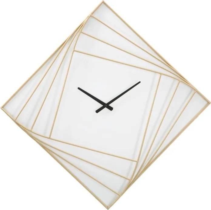 Nástenné hodiny Línia 85 cm zlaté/biele