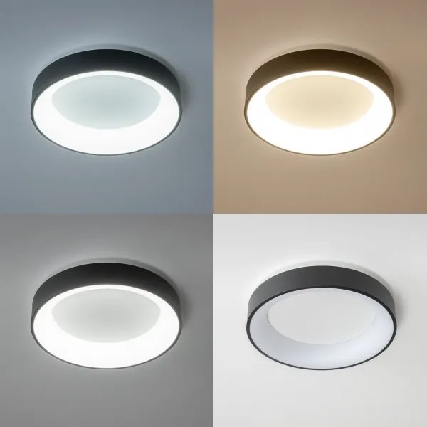 Brilagi - Stmievané LED stropné svietidlo LED/40W/230V 3000-6500K čierna + diaľkové ovládanie