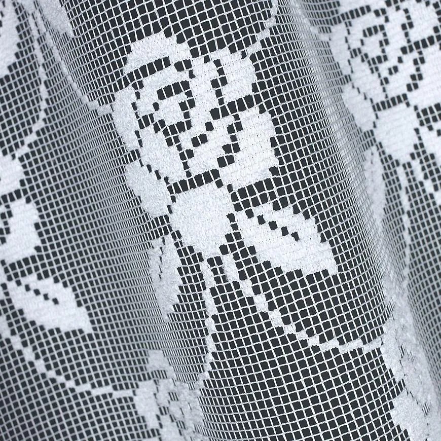 Záclona žakárová 359560 40 biela Tovar na mieru